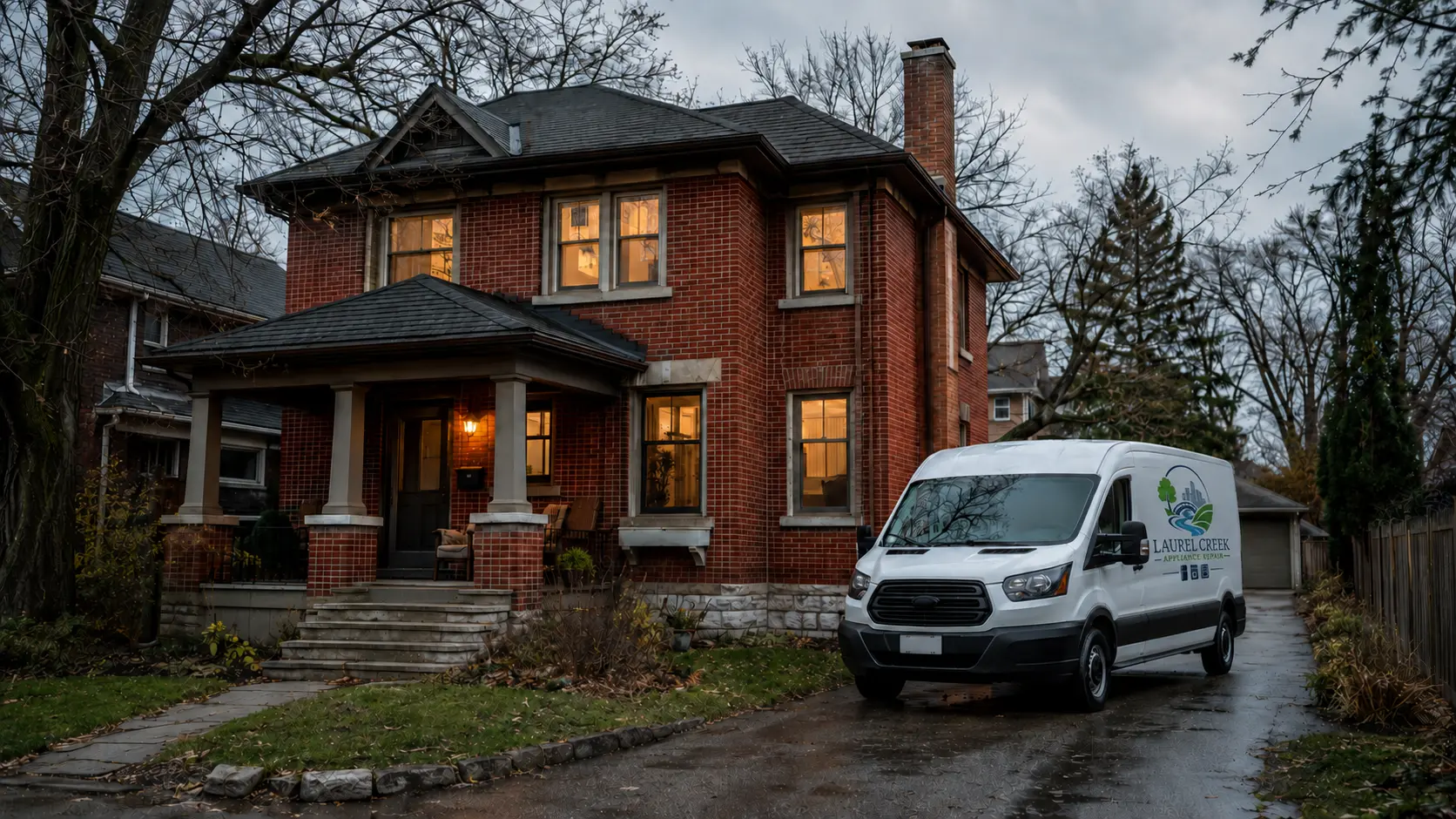 Laurel Creek technician on a repair visit in Waterloo